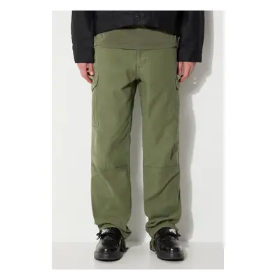 Bavlněné kalhoty Filson Field Cargo Pants zelená barva, ve střihu 91965723