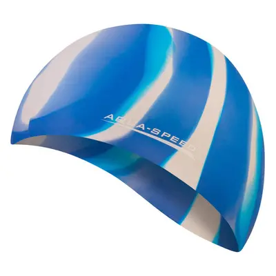 AQUA SPEED Unisexs Swimming Cap Bunt Pattern 55 84462504