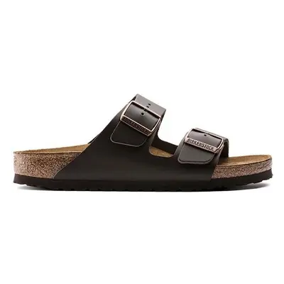 Kožené pantofle Birkenstock Arizona pánské, hnědá barva, 51101 56344640