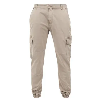 URBAN CLASSICS Washed Cargo Twill Jogging Pants - sand 80529680