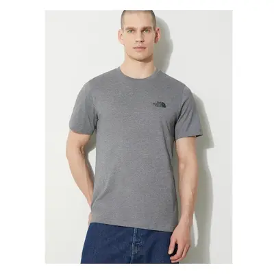 Tričko The North Face M S/S Simple Dome Tee šedá barva, NF0A87NGDYY1 91793428