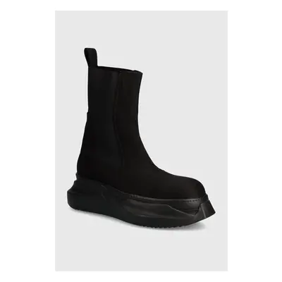 Boty s gumou Rick Owens Woven Boots Beatle Abstract pánské, černá 91965702