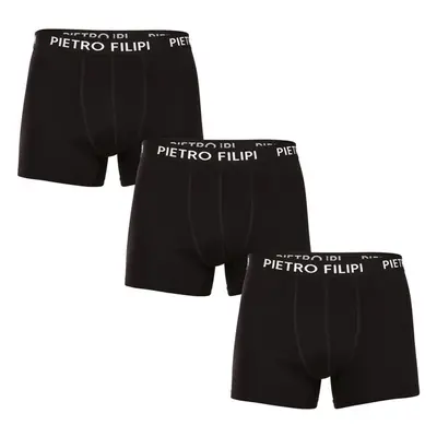 3PACK pánské boxerky Pietro Filipi černé (3BCL002) 92421312