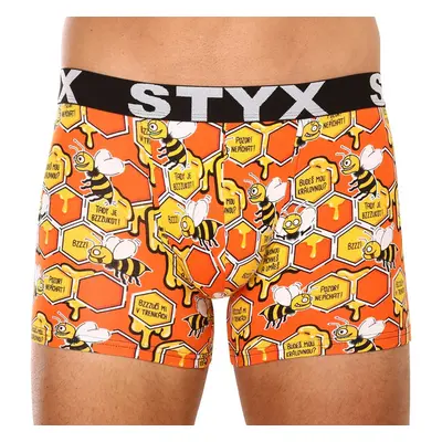 Pánské boxerky Styx long art sportovní guma včelky (U1654) 84100830