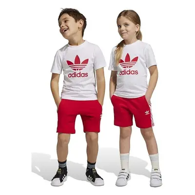 Dětská souprava adidas Originals červená barva 89271371