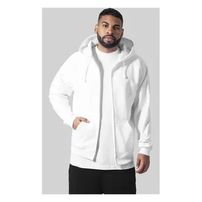 Urban Classics Pánská mikina Zip Hoody - bílá 91294181