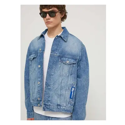 Džínová bunda Karl Lagerfeld Jeans pánská, přechodná, oversize 91546562