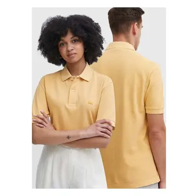 Bavlněné polo tričko Lacoste oranžová barva, PH3450 S0I 91844894