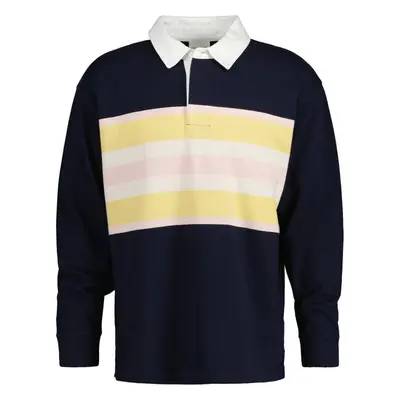 POLOKOŠILE GANT COLORBLOCK LS RUGGER EVENING BLUE 82651373