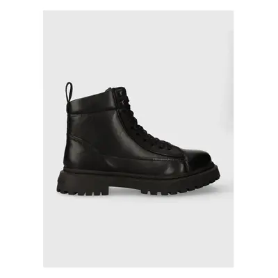 Trapery Tommy Jeans TJM LACE UP BOOT pánské, černá barva, EM0EM01363 85791038