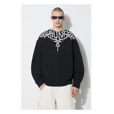 Bavlněná mikina Marcelo Burlon Graffiti Wings Comfort Crew pánská, 89169300