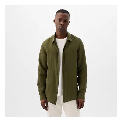 Bunda GAP Longsleeve Linen Shirt Army Jacket Green XL 91671566