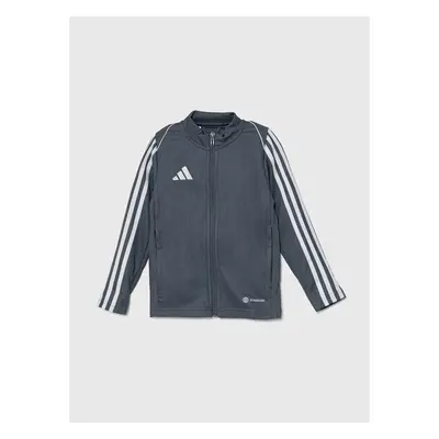 Dětská mikina adidas Performance TIRO23L TRKTY šedá barva, s aplikací, 94652745