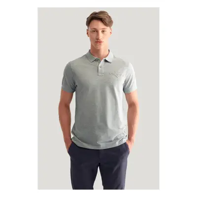 POLOKOŠILE GANT REG TONAL SHIELD SS RUGGER GREY MELANGE 84606004