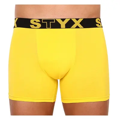 Pánské boxerky Styx long sportovní guma žluté (U1068) 74242740