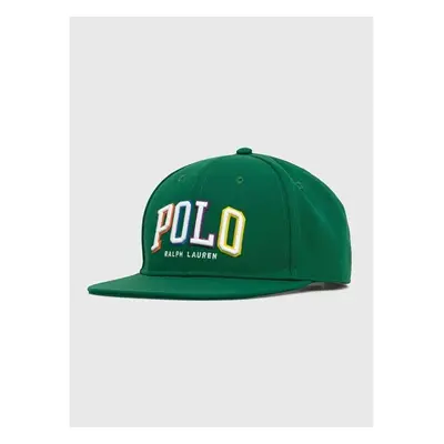 Kšiltovka Polo Ralph Lauren zelená barva, s aplikací 76553044