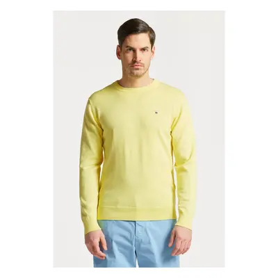 SVETR GANT CLASSIC COTTON C-NECK CLEAR YELLOW 76936440