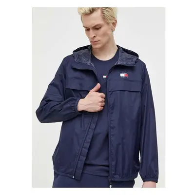 Bunda Tommy Jeans pánská, tmavomodrá barva, přechodná 82261355