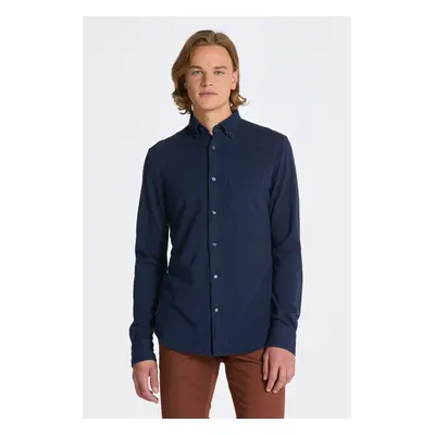 KOŠILE GANT REG GMNT DYED PIQUE SHIRT MARINE 84682252