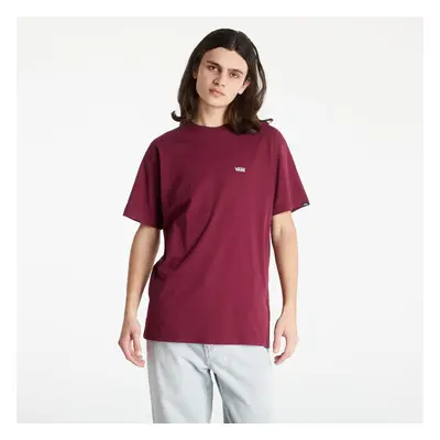 Tričko Vans Left Chest Logo Tee Burgundy L 90715124