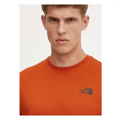 Bavlněné tričko The North Face S/S Redbox Celebration Tee oranžová 95223904