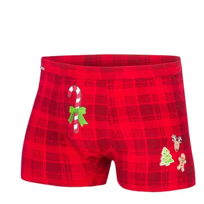 Cornette Boxerky Candy Cane 017/42 Merry Christmas Red 65147263