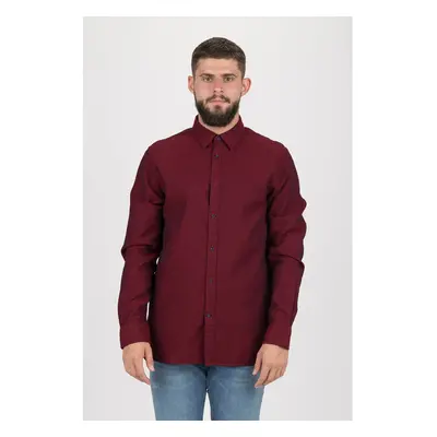 Tommy Hilfiger Shirt - WCC TEXTURED SHIRT burgundy 95271756