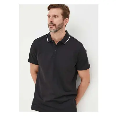 Polo tričko Guess ES SS PAUL černá barva, s aplikací, M2YP25 KARS0 72307430