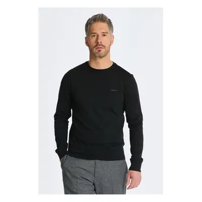 TRIČKO GANT SLIM MERC JERSEY LS T-SHIRT BLACK 84606465