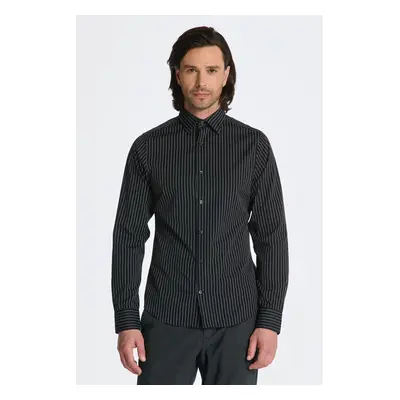 KOŠILE GANT SLIM FORMAL PINSTRIPE SHIRT BLACK 84796925