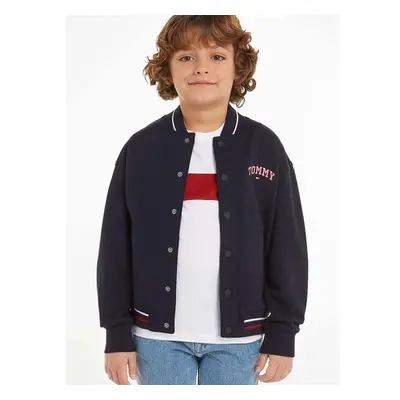 Dětská bomber bunda Tommy Hilfiger tmavomodrá barva, KS0KS00570 95223817