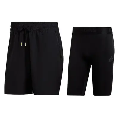 Pánské šortky adidas Paris 2 in 1 Short Black 91929766