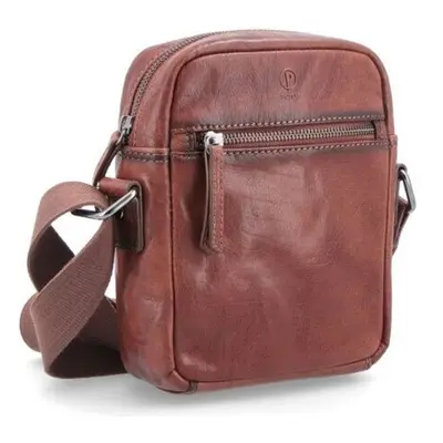 Luxusní kožená crossbody Famito 2214 Poyem KO hnědá 93459632