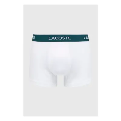 Boxerky Lacoste (3-pak) pánské, bílá barva, 5H3389-NUA 84020559