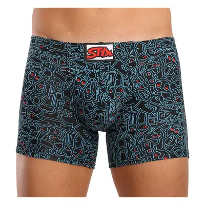 Pánské boxerky Styx long art klasická guma doodle (F1256) 87346737