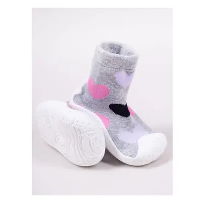 Yoclub Kidss Baby Girls Anti-Skid Socks With Rubber Sole 91370846