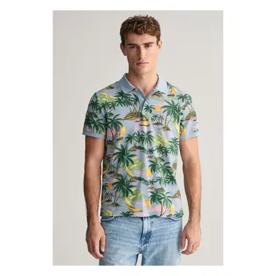 POLOKOŠILE GANT HAWAII PRINT SS POLO DOVE BLUE 90512446