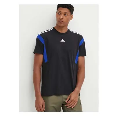 Bavlněné tričko adidas černá barva, s aplikací, JJ1532 93457208