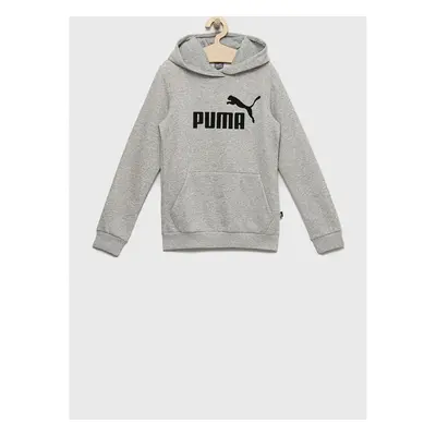 Dětská mikina Puma šedá barva, s aplikací 95284281