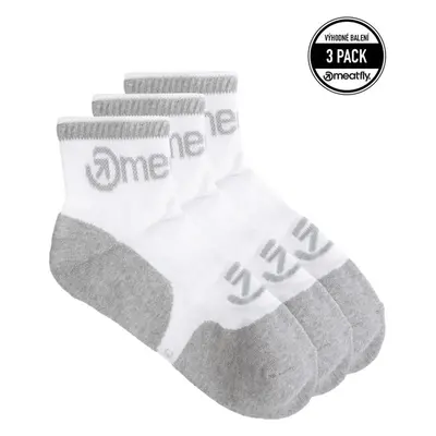 Unisex ponožky Meatfly Middle Triple bílá 73067952