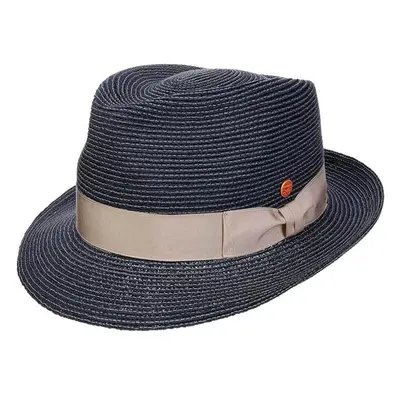 Modrý crushable (nemačkavý) letní klobouk Trilby - Mayser Maleo 92119967