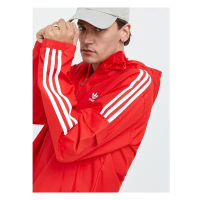 Bunda adidas Originals pánská, červená barva, přechodná 74056686