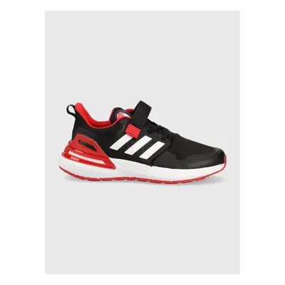 Dětské sneakers boty adidas RAPIDASPORT x Marvel černá barva 83745186