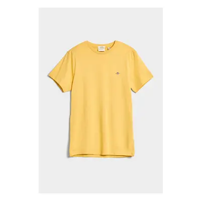 TRIČKO GANT SLIM SHIELD SS T-SHIRT PARCHMENT YELLOW 84605855