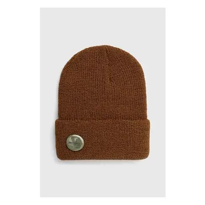 Vlněná čepice Engineered Garments Watch Cap hnědá barva, 23F1H037.R03 87204257