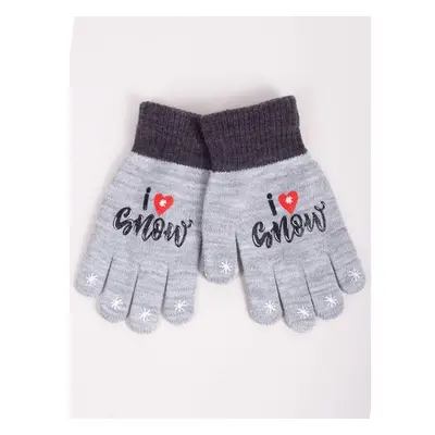 Yoclub Kidss Gloves RED-0012G-AA5A-025 87033265