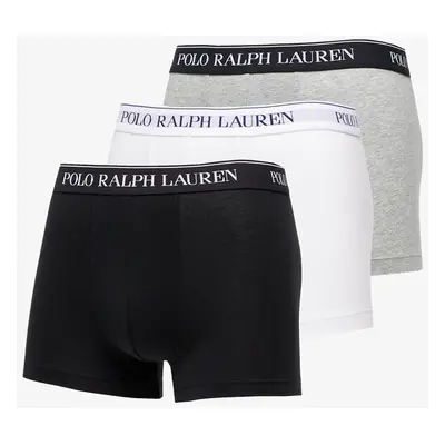 Boxerky Ralph Lauren Stretch Cotton Classic Trunks Grey/ White/ Black 75812772