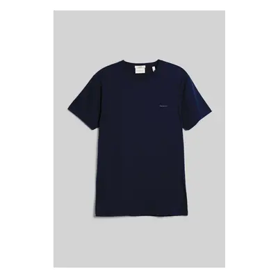 TRIČKO GANT SLIM MERCERIZED SS T-SHIRT EVENING BLUE 89451277