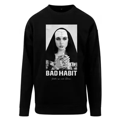 Pánská mikina Mister Tee Bad Habit Crewneck - černá 53191102