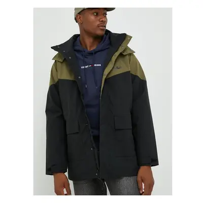 Parka Fila pánská, černá barva, přechodná 73174288